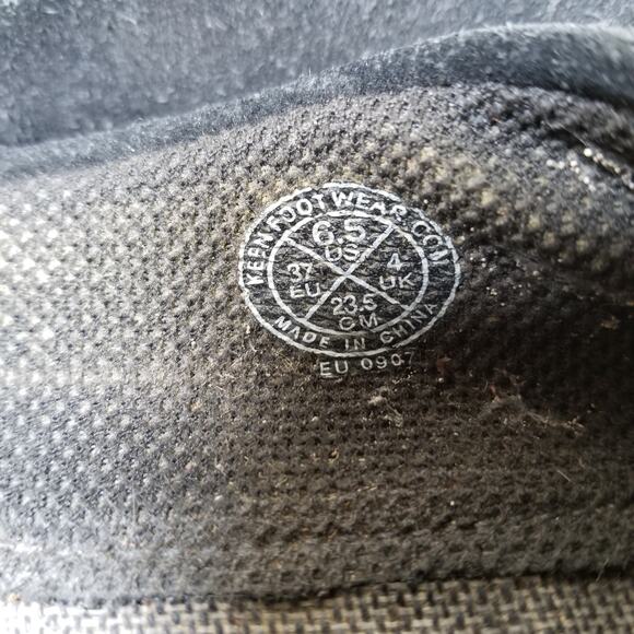 Keen Women's Size 6.5 Sienna Ballet Flats Black Suede Casual Comfort Shoes - Picture 8 of 12